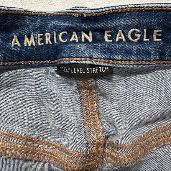 American Eagle Outfitters size 14 high-rise shortie jean short - Picture 4 of 8
